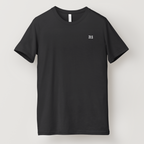 2lowsierra 2LS men tshirt luxury gmc sierra Black t-shirt with a small logo on a light gray background