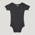 Black baby onesie t-shirt lowrider truck on a light gray background 2lowsierra 2LS